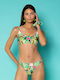 Set Bikini Μπουστάκι Floral Πράσινο