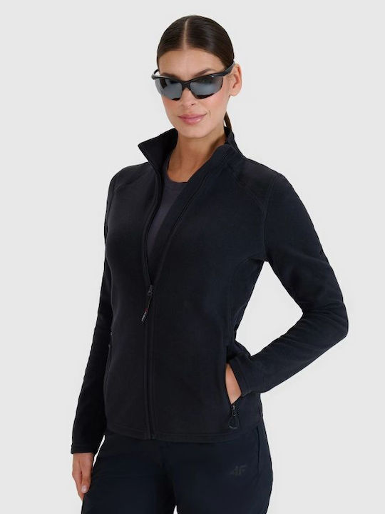 Women's Cardigan with Zipper Black