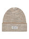 Beanie Unisex Beanie with Rib Knit in Brown color