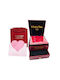 "love Wishes" Cutie Accesorii Sertar Trandafiri Săpun Noi Card Felicitare Geantă Cadou Burgundy