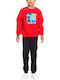 Kids Sweatpants Set Red