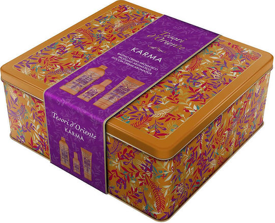 Tesori d'Oriente Gift Set Metal Box Karma Women's Set with Eau de Toilette Karma