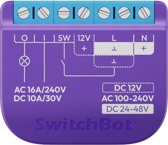 Switchbot Smart Switch Dimmer 1 Καναλιού Wi-Fi & Bluetooth 16A