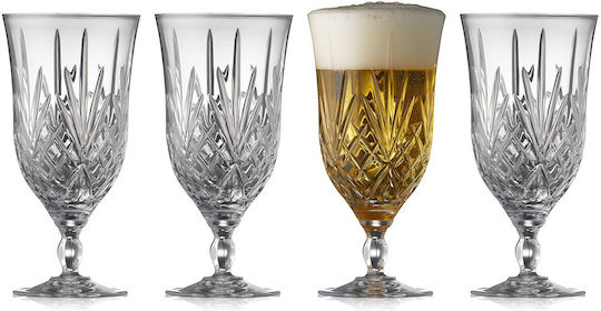 Lyngby Melodia Set Brillen Bier Kelch Kristall 400ml 4 Stück
