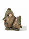 Figurine De Crăciun Elf Gnomes Cu Căciulă Verde Dublă 15 Cm Zen Collection 52055
