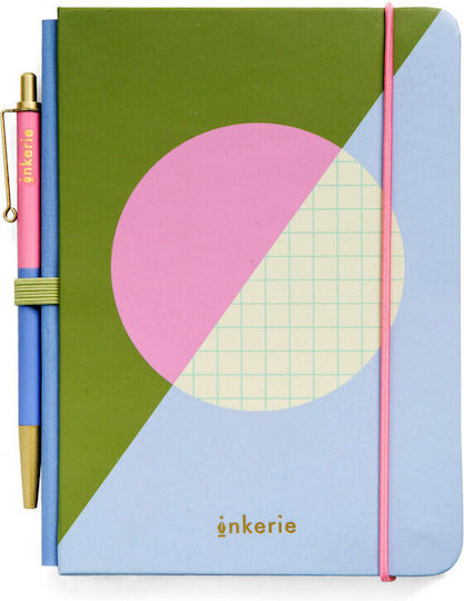 Kikkerland Kikkerland A6 96 Sheets Square Notebook with Pen Case Various Designs