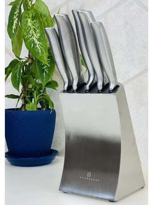 Edenberg Knife Set with Block from Stainless Steel 6pcs