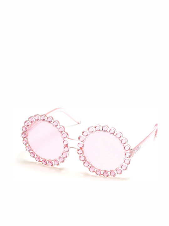 Skechers Women's Sunglasses with Pink Metal Frame and Pink Lens