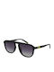 FILA Unisex Sunglasses with Black Plastic Frame and Black Gradient Lens SFI528 28P