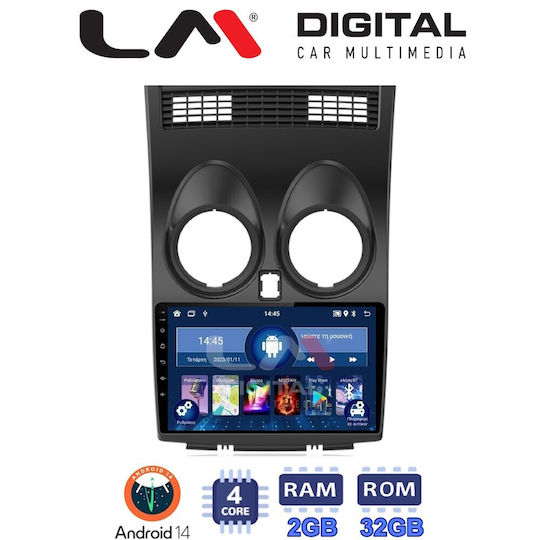 LM Digital Ηχοσύστημα Αυτοκινήτου για Nissan Qashqai 2007 2013 (Bluetooth/USB/WiFi/GPS/Apple-Carplay/Android-Auto)