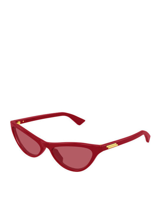 Bottega Veneta Women's Sunglasses with Red Plas...