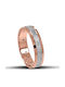 Themelidis Jewels Σετ Βέρες Δίχρωμες 9Κ με Ματ Φινίρισμα και Ζιργκόν
