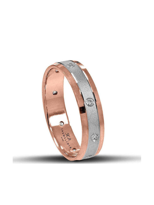 Themelidis Jewels Wedding Rings Bicolour 18K