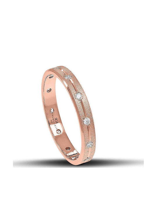 Themelidis Jewels Σετ Βέρες με Ματ Φινίρισμα και Ζιργκόν