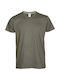 Kprime 155 Ανδρικό Μπλουζάκι 155gr Χακι Khaki #kmc155ckh