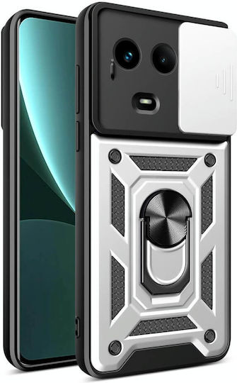 Bodycell Armor Slide Umschlag Rückseite Silber (Realme 11)