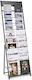 Vevor Veröffentlichungsanzeigen Display-Ständer für Broschüren 20 Fächer Tragbares Bodenständer für Zeitschriften Metallhalter Kataloge Zeitungen Geschäftsausstellung Büro Handelsmesse Schwarz