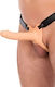 Ζώνη Strap On Κούφιο Ομοίωμα Σιλικόνης Hidden Desire Inferno Hollow Penis Strap On Flesh 18cm