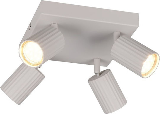 Trio Lighting Soka Spot with 4 Lights in Gray Color