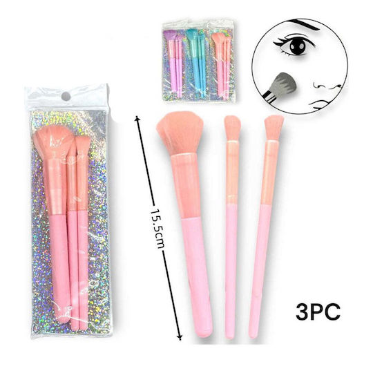 Set with Makeup Brushes for Foundation 3pcs