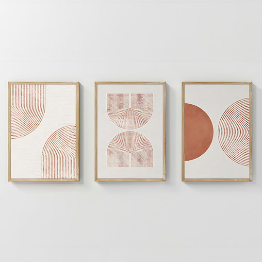 Pakketo Chilen Threefold Wooden Painting 33x48cm