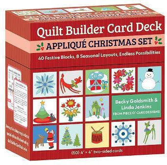 Quilt Builder Card Deck Appliqué Christmas Set 40 Festive Blocks 8 Seasonal Layouts Endless Possibilities