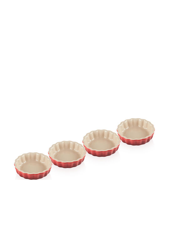 Le Creuset Formă de Patiserie pentru Tartă Ceramică 11x11x10.5buc 4buc