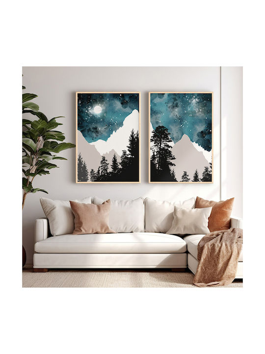 Pakketo Grezio Twofold Painting Oil Painting Wooden 33x48cm