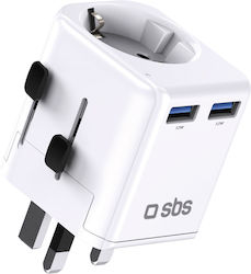 SBS Αντάπτορας Πρίζας από Universal σε Universal