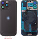 iPhone 16 Pro Max Battery Cover + Camera Lens + Metal Plate + Flashlight + Charging Flex + NFC Titanium Black
