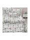 Borea Kinderdecke Einzel Gray 160x240cm