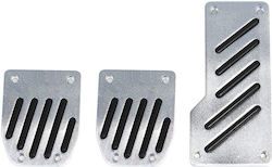 Mingtai Mt03 Car Pedals Non Slip Silver Black 3 Pieces