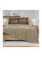 Lino Home Cocoon Pique Blanket Double 220x240cm Mocha