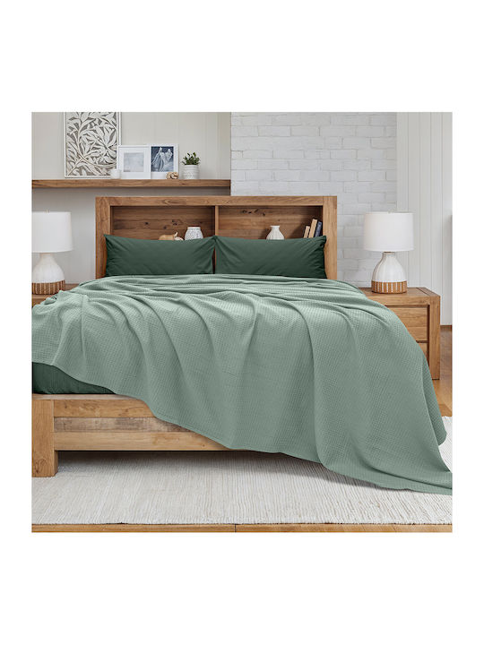 Lino Home Cocoon Pique Blanket Double 240x260cm...