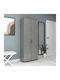 Suport pentru pantofi Eric Beton gri L76xW36xH187cm