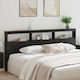 vidaXL Wooden Bed Headboard Black Oak 220x102cm