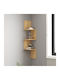 Shelf Wall Zikzak Sapphire Oak 25x25x105.4cm