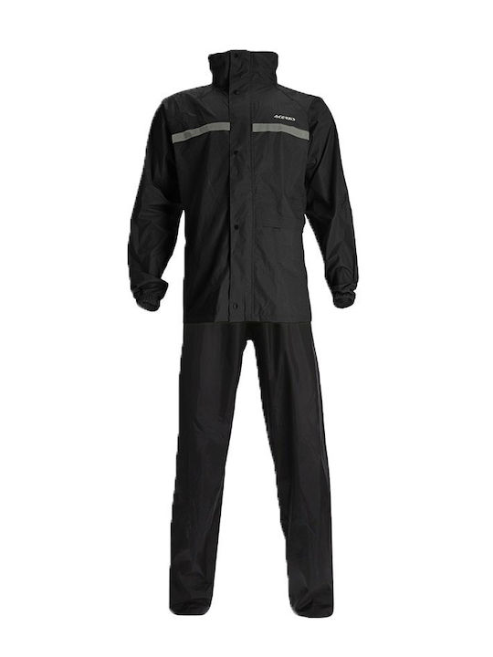 Acerbis Set Line Men's Waterproof Riding Jacket & Pants Set Black