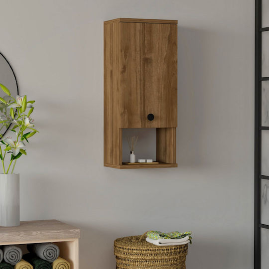 Megapap GP052-0239 2 Wall Mounted Wooden Bathroom Shelf 30x21.8x71cm