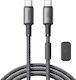 Joyroom Magnetic USB 2.0 Cable USB-C Male - USB-C / USB-A 60W PD Gray 1.2m