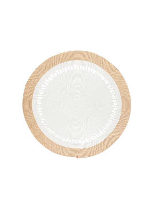 Anatolia Jute 103 Rug Round from Jute Sand Cream