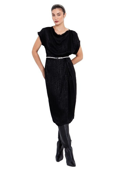 Midi Abendkleid Crocodile
