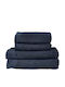 Zone Denmark Bath Towel Set 4pcs Classic Classic Dark Blue