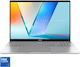 Asus Vivobook S16 S3607VA-RP109 16" FHD+ 144Hz (Nucleu 5-210H/16GB/1TB SSD/No OS) Argintiu rece (Tastatură US)