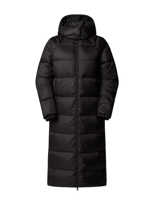 Hydrenalite City Lang Damen Puffer Jacke Wasserdicht für Winter Schwarz