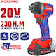 WorkPro WP390106 Șurubelniță Cu Baterie Fără Perii 20V 1x2Ah