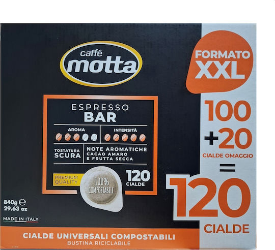 Caffe Motta Κάψουλες Espresso Συμβατές με Μηχανή E.S.E. Pod 120caps