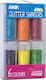 Unipap Glitter Neon Mix Shaker Jar 6 Pieces