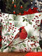 By Queen Limited Festive Edition Μαξιλαροθήκη Καρδινάλιο Κλαδιά Πεύκου 45x45εκ