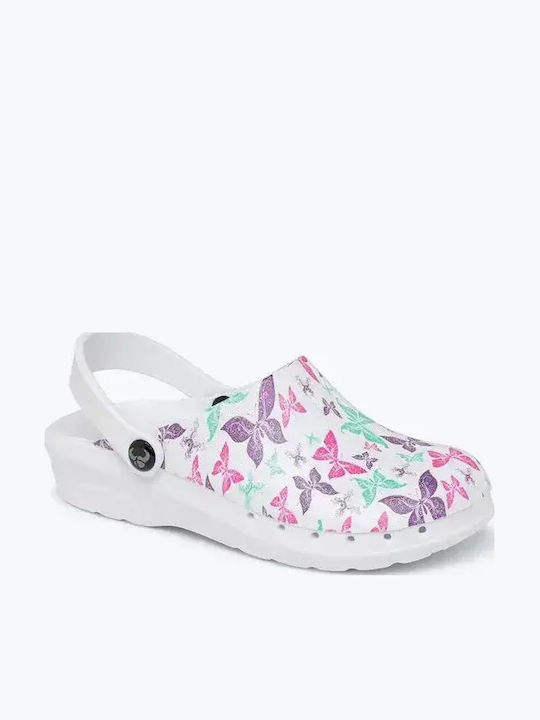 Suecos Oden Women's Clogs White